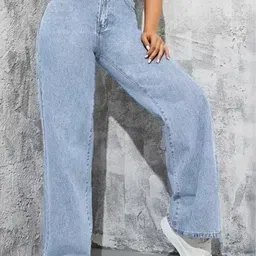 A1TUFF Women Jean Relaxed Fit High-Rise Light Fade Stretchable Jeans-picture-51