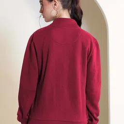 SALT ATTIRE Women Woollen Lightweight Patchwork Jacket image 4