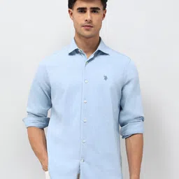 U.S. Polo Assn. Denim Co. Slim Fit Pure Cotton Casual Shirt-picture-33