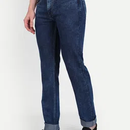 MEGHZ Men Micheal Slim Fit Light Fade Stretchable Jeans image 3