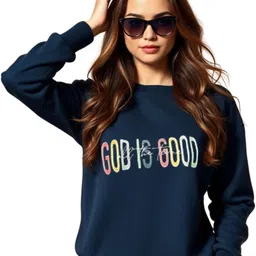 SALUJA FABRICS Typography Printed Round Neck Cotton Dry Fit Sweatshirt-image-98