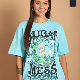 Metronaut Women Typography 2 Printed Drop-Shoulder Sleeves T-shirt-picture-29