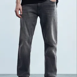 Flying Machine Men Straight Fit Mid-Rise Light Fade Stretchable Jeans image 3