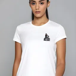 DressBerry Women White Polyester Printed Tshirts image 4