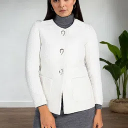 Chemistry Single-Breasted Round Collar Overcoat-picture-27