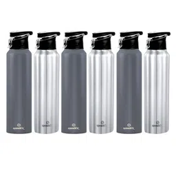 Speedex Grey & Silver 6 Pieces Stainless Steel Water Bottle - 1000 ml Each-image-88