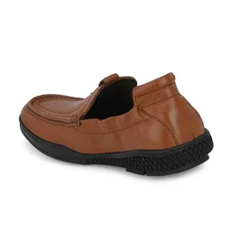 Franco Leone Textured Leather Round Toe Slip-Ons image 3