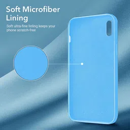LIRAMARK Solid Printed iPhone Xs Max Back Case Mobile Accessories image 3