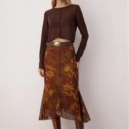Trendyol Women Printed Pencil Midi Skirt-picture-29
