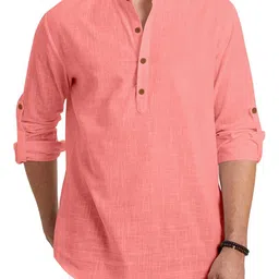 ZBIO Men Thread Work Kurta image 4
