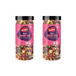Yum Yum 8 in 1 Berry and Fruits Mix | Dried Berries | Healthy Snacks | Cranberry | Strawberry | Blueberry | Kiwi | Papaya | Pineapple | Mango | Black Raisins | Antioxidants 200g Jar | Pack of 2-picture-19
