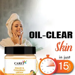 CARET ORGANIC Haldi & Chandan Ubtan Face Pack - 100 g image 2