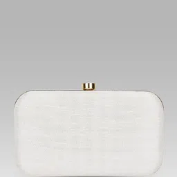 Anouk Women Floral Embroidered Shoulder Strap Box Clutch image 3