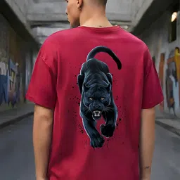 Elibolz Men Printed Drop-Shoulder Sleeves Bio Finish T-shirt-picture-35