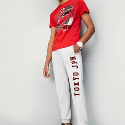 max Kids Boys  Cotton Mid-Rise Joggers image 5