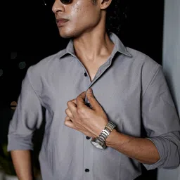 HOUSE OF MAHNOTS Men Comfort Slim Fit Opaque Casual Shirt-picture-30