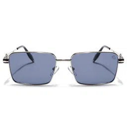 Eyejack Unisex Green Lens & Silver-Toned Rectangle Sunglasses with image 4