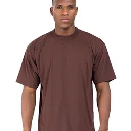 SONIBROS Men Solid Round Neck Cotton Relaxed Fit T-shirt-picture-10