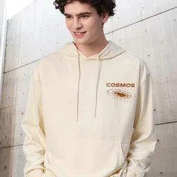 PRONK Men Printed Hooded Sweatshirt image 3