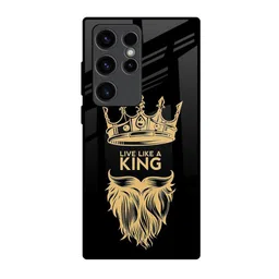 QRIOH King Life Typography Printed Samsung Galaxy S23 Ultra 5G Glass Back Case-picture-36