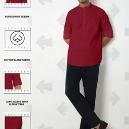 ZELINCO Men Thread Work Kurta image 3