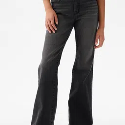 GAP Girls 70S Flared High-Rise Light Fade Stretchable Jeans-picture-54