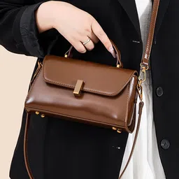 RIJAC Women Ayla Solid Structured Satchel Bag image 5