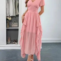 JC Mode Ruffles Detail Maxi Dress-picture-23