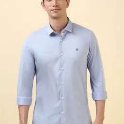 Allen Solly Men Slim Fit Solid Spread Collar Formal Shirt-picture-37