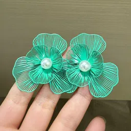 StyleCast x Revolte Floral Drop Earrings image 3