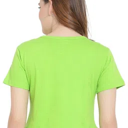 DEEPMAYRA COLLECTION Women Graphic Printed Cotton High-Low Crop Top image 4