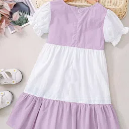 LULU & SKY Colourblocked A-Line Dress image 4