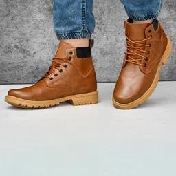 Provogue Men Leather Trekking Shoes image 2