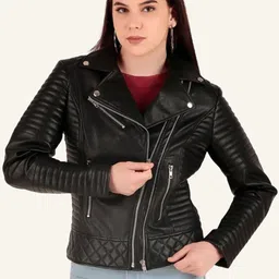 Leather Retail Women Biker Jacket-picture-22