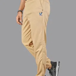ISUEL FAB Men Beige Lycra Trousers image 3