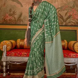 Anouk Ethnic Motifs Printed Pochampally Saree-picture-31