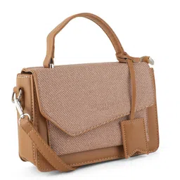 Flingo Women PU Structured Handheld Bag image 3