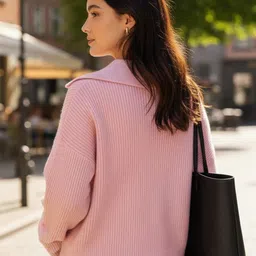 DressBerry Women Ribbed Pullover image 3