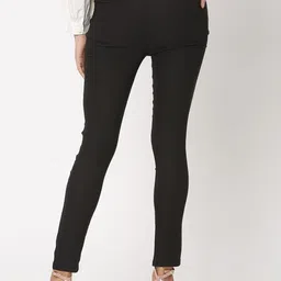 Smarty Pants Women Sharp Skinny Fit Easy Wash Formal Trousers image 5