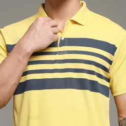 Nins Moda Men Printed Polo Collar Regular Fit T-shirt image 4