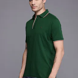 Louis Philippe Sport Pure Cotton Contrast Tipping Polo Collar T-shirt image 2