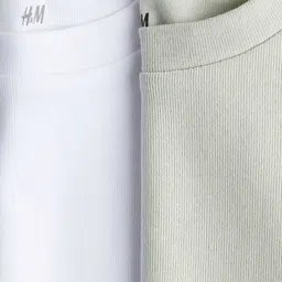 H&M 2-Pack Cotton Jersey Tops image 2