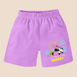 YK Disney GirlsPack of 5 Humour and Comic Printed Shorts image 4