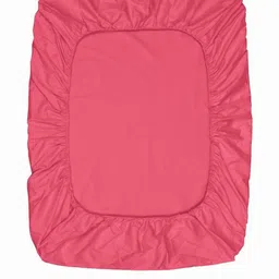 Myntra Elegant Homes Pink 150 TC Queen Bedsheet with 2 Pillow Covers image 3