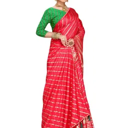 jayant creation Red Silk Blend Sarees image 4