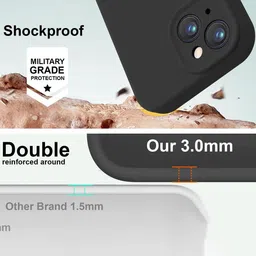 LIRAMARK Solid Printed iPhone 15 Back Case Mobile Accessories image 3