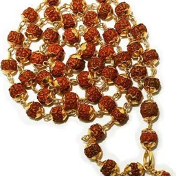 Divine souvenirs Unisex Rudraksh Beaded Statement Chain-picture-26