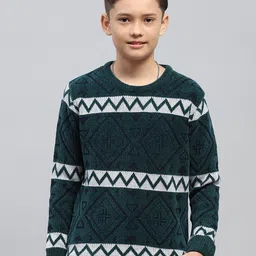 Monte Carlo Kids Boys Self Striped Sweater-picture-33
