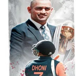 printingzone Dhoni Sipper Water Bottle For boys & Gilr Birthday (NS-169) 600 ml Water Bottle image 1