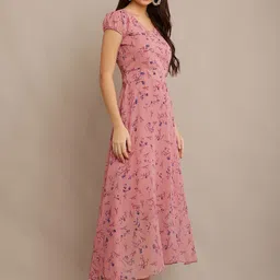 Raabta Fashion Women Floral Printed Maxi Dress image 3